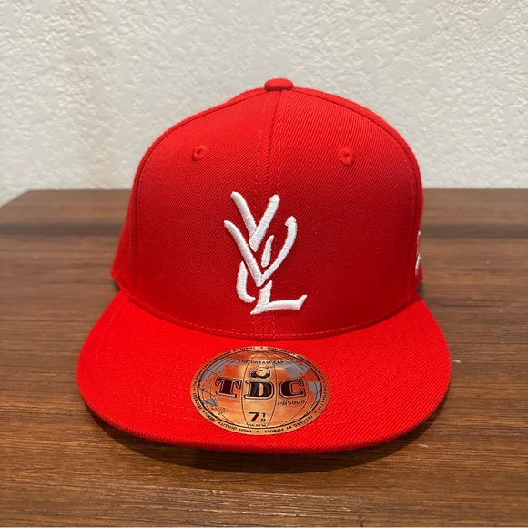 Playboi Carti YVL Fitted Hat Red 7 1/8 - Picture 1 of 6